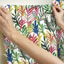 Load image into Gallery viewer, Waverly Vibrant Canvas Peel + Stick Wallpaper