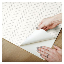 Load image into Gallery viewer, Herringbone Peel + Stick Wallpaper