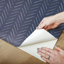 Load image into Gallery viewer, Herringbone Peel + Stick Wallpaper