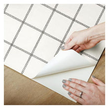 Load image into Gallery viewer, Threaded Plaid Peel + Stick Wallpaper