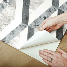Load image into Gallery viewer, Marbled Diamond Peel + Stick Wallpaper