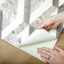 Load image into Gallery viewer, Marbled Diamond Peel + Stick Wallpaper