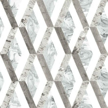 Load image into Gallery viewer, Marbled Diamond Peel + Stick Wallpaper
