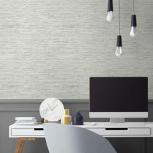 Load image into Gallery viewer, Striated Faux Grasscloth Peel + Stick Wallpaper