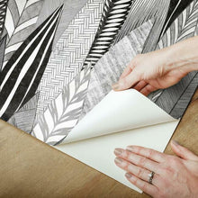 Load image into Gallery viewer, Fern &amp; Feathers Peel + Stick Wallpaper
