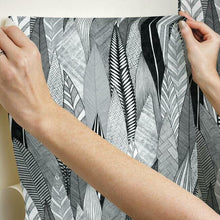 Load image into Gallery viewer, Fern &amp; Feathers Peel + Stick Wallpaper
