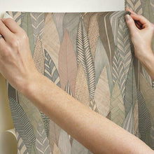 Load image into Gallery viewer, Fern &amp; Feathers Peel + Stick Wallpaper
