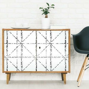 Jane Dixon Diamond Grid Specks Peel + Stick Wallpaper