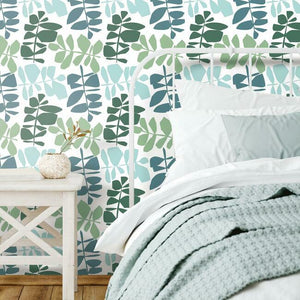 Jane Dixon Leaf Sprigs Peel + Stick Wallpaper