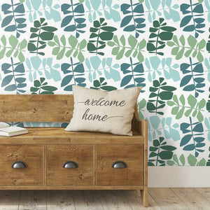 Jane Dixon Leaf Sprigs Peel + Stick Wallpaper