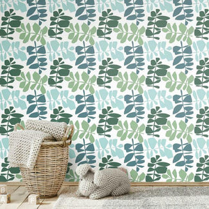 Jane Dixon Leaf Sprigs Peel + Stick Wallpaper