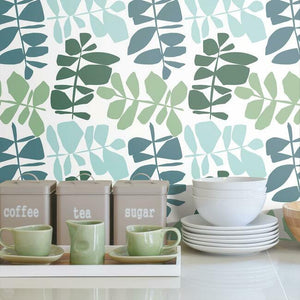 Jane Dixon Leaf Sprigs Peel + Stick Wallpaper