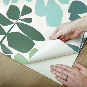 Jane Dixon Leaf Sprigs Peel + Stick Wallpaper