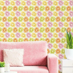 Jane Dixon Citrus Sweet Peel + Stick Wallpaper