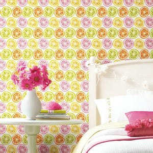 Jane Dixon Citrus Sweet Peel + Stick Wallpaper