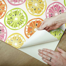 Load image into Gallery viewer, Jane Dixon Citrus Sweet Peel + Stick Wallpaper
