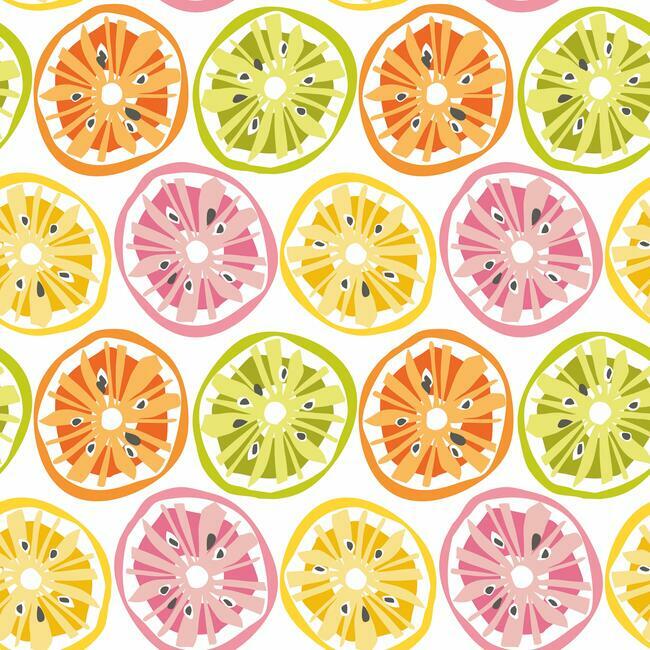 Jane Dixon Citrus Sweet Peel + Stick Wallpaper