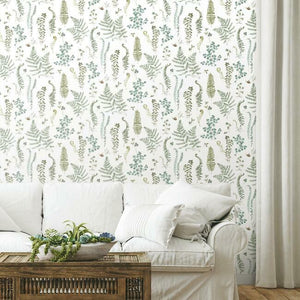 Lisa Audit Fern Study Peel + Stick Wallpaper