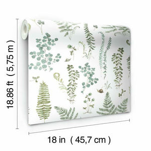 Lisa Audit Fern Study Peel + Stick Wallpaper