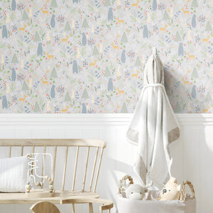 Spring Forest Pals Peel + Stick Wallpaper