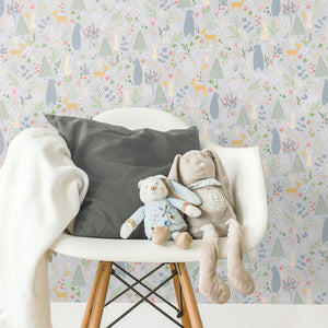 Spring Forest Pals Peel + Stick Wallpaper