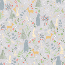 Load image into Gallery viewer, Spring Forest Pals Peel + Stick Wallpaper
