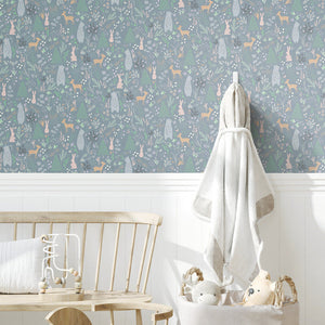 Spring Forest Pals Peel + Stick Wallpaper