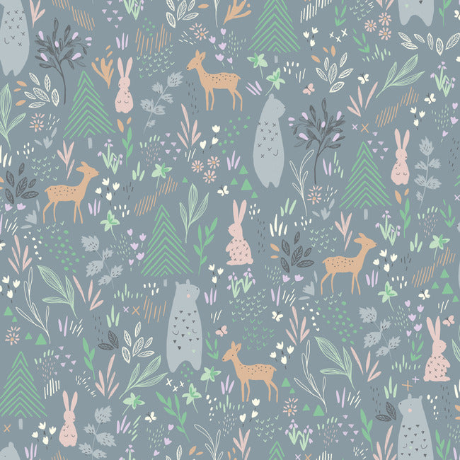 Spring Forest Pals Peel + Stick Wallpaper