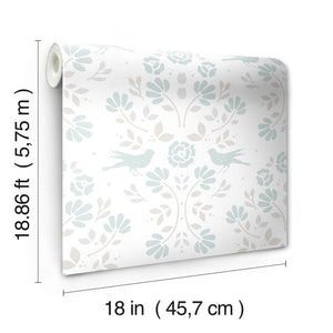 Rose Lindo Woodland Peel + Stick Wallpaper