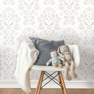 Rose Lindo Woodland Peel + Stick Wallpaper