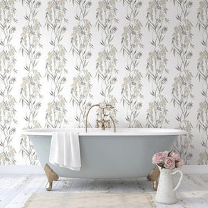 Nouveaux Wisteria Peel + Stick Wallpaper