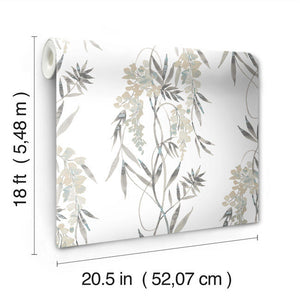 Nouveaux Wisteria Peel + Stick Wallpaper