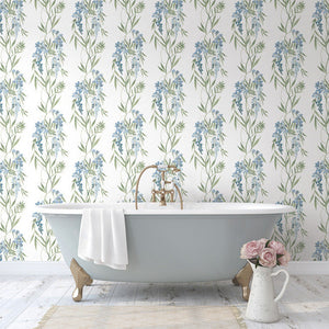 Nouveaux Wisteria Peel + Stick Wallpaper