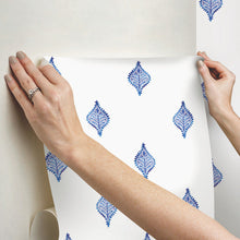 Load image into Gallery viewer, Watercolor Foulard Peel + Stick Wallpaper
