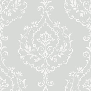 New Damask Peel + Stick Wallpaper