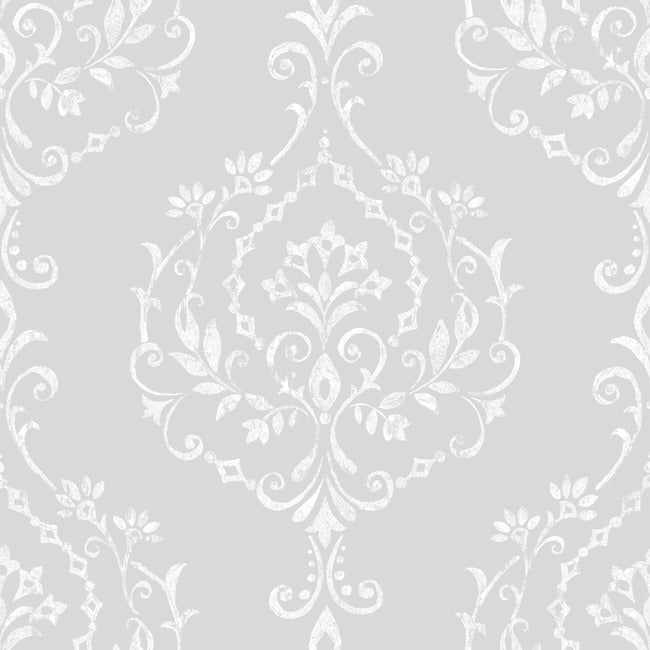 New Damask Peel + Stick Wallpaper