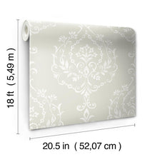 Load image into Gallery viewer, New Damask Peel + Stick Wallpaper
