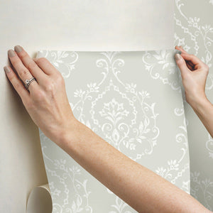 New Damask Peel + Stick Wallpaper