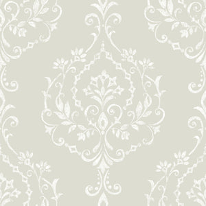 New Damask Peel + Stick Wallpaper