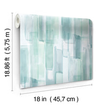 Load image into Gallery viewer, Mr. Kate Watercolor Glass Peel + Stick Wallpaper
