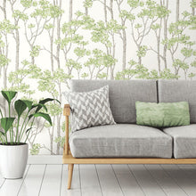 Load image into Gallery viewer, Birch Grove Peel + Stick Wallpaper
