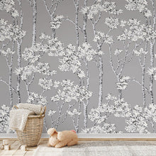 Load image into Gallery viewer, Birch Grove Peel + Stick Wallpaper
