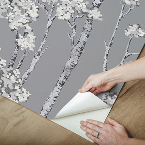 Birch Grove Peel + Stick Wallpaper