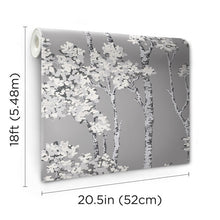 Load image into Gallery viewer, Birch Grove Peel + Stick Wallpaper
