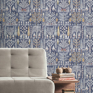 Persian Ikat Peel + Stick Wallpaper