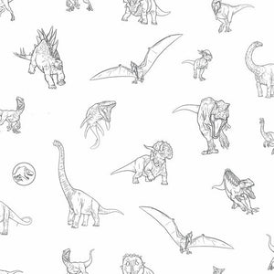 Jurassic World Dinosaurs Peel + Stick Wallpaper