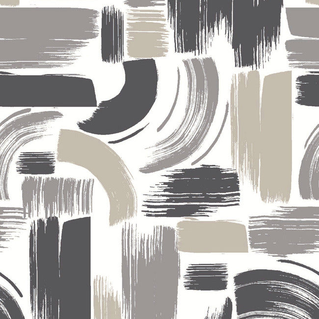 Modern Brushstrokes Peel + Stick Wallpaper