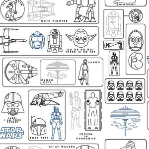 Star Wars Pictogram Peel + Stick Wallpaper