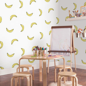 Mr. Kate Banana Print Peel + Stick Wallpaper