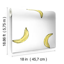 Load image into Gallery viewer, Mr. Kate Banana Print Peel + Stick Wallpaper
